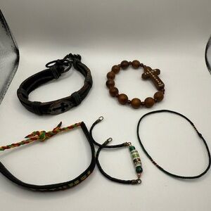 Bracelet lot of (5) Cross & Jesus I trust in you bracelet and more Cozumel